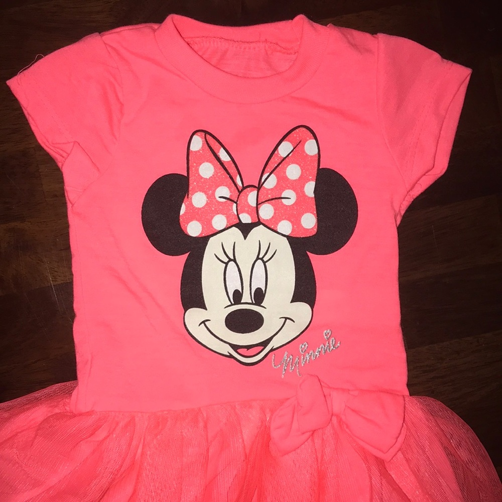 Brand new Minnie Mouse coral outfit, NWOT
